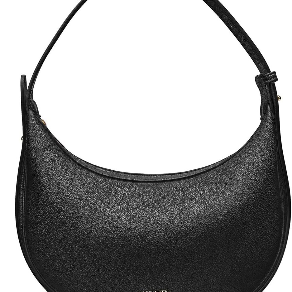 Crescent Shoulder Bag for Women Trendy Crossbody Hobo Purse Vegan Leather Clutch